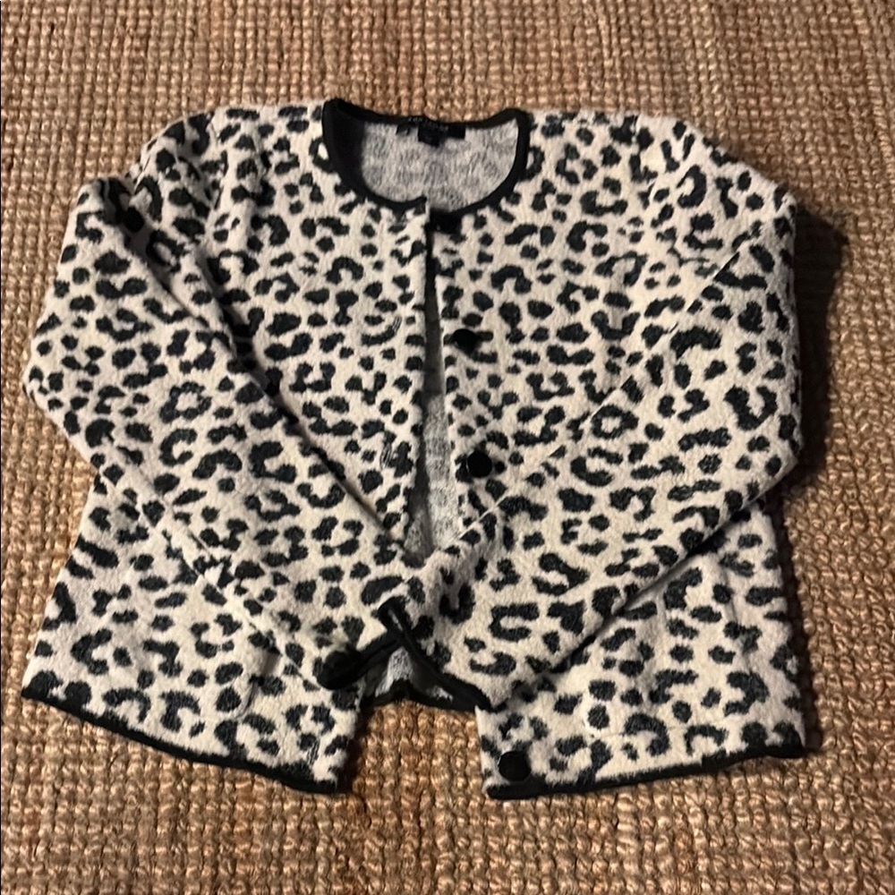 Ann Taylor Monochrome Knit Cardigan